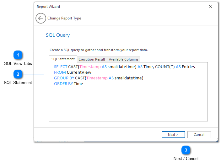 Report SQL Query